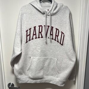 Harvard Gray Hoodie oversized medium